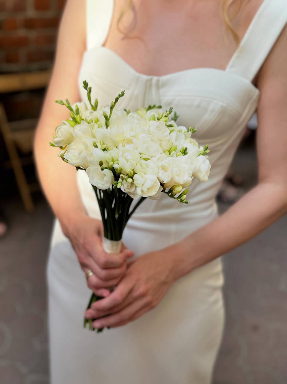 IMG_3251 Bukiet ślubny z frezji białej