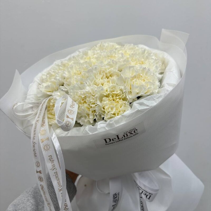 Bukiet na Komunię biały