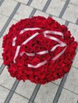 Luksusowy bukiet czerwonych róż 111 szt