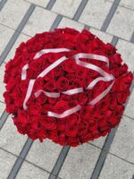 Luksusowy bukiet czerwonych róż 111 szt