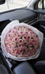 Bukiet róż “ Mandala” 59 szt - obrazek 2