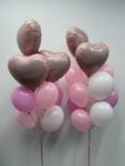 Zestaw balonów serca pastelowe